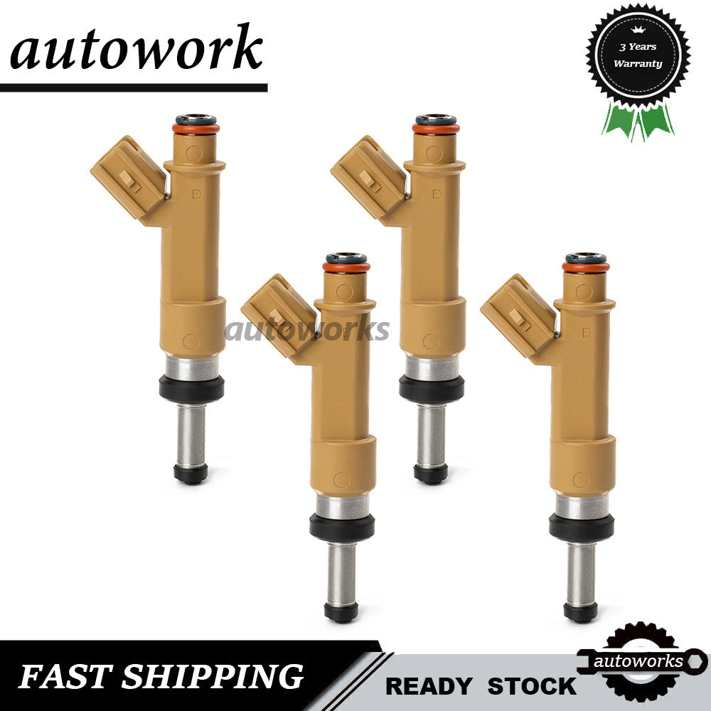 Set of 4 Fuel Injectors for Toyota for Corolla Matrix 1.8L 23250-0T020 2009-2015