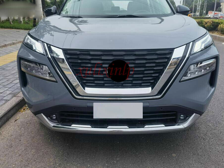 for Nissan Rogue 2021-2023 Chrome FrontRear Bumper Molding protector Cover Trim