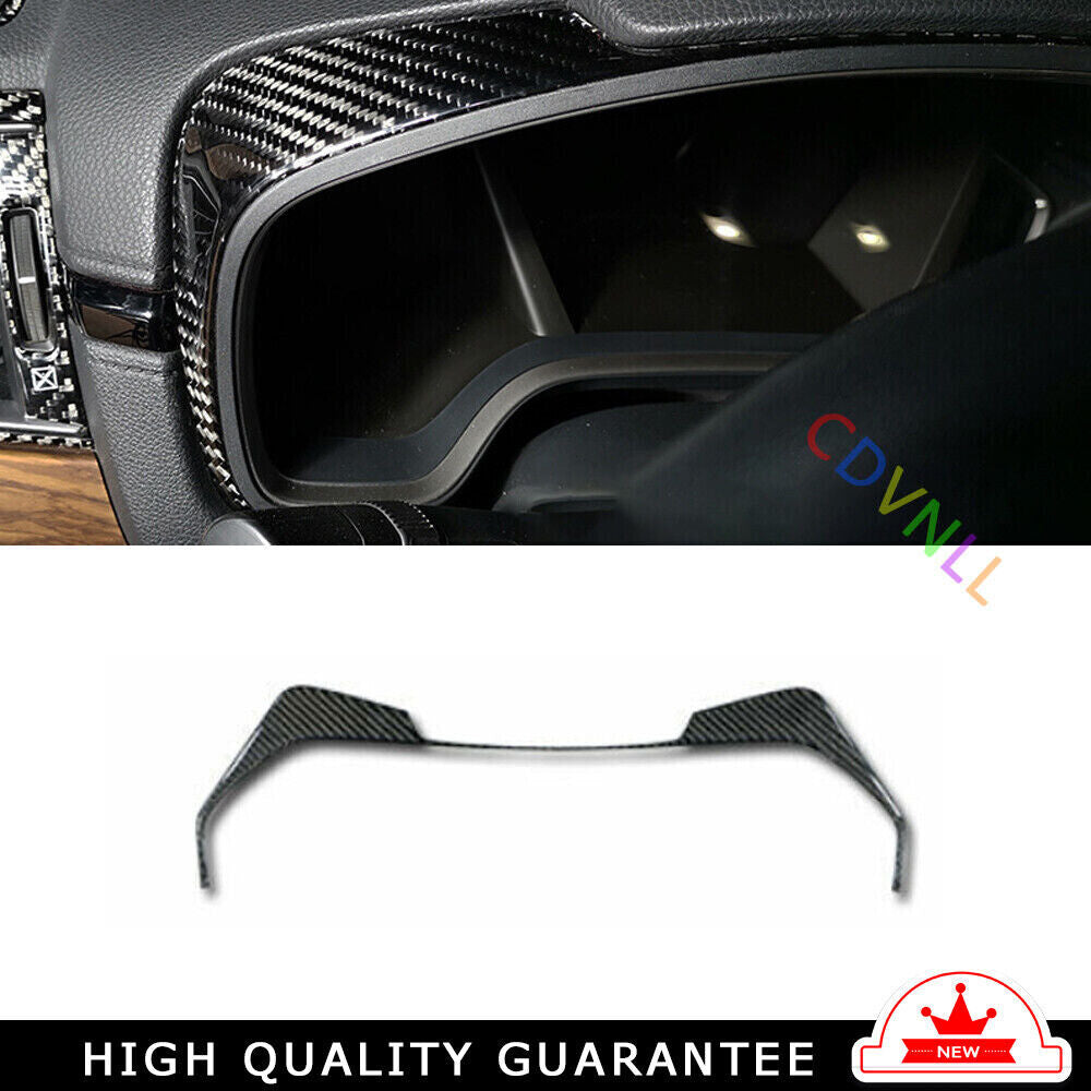 Dashboard Panel Frame Cover Trim for Honda CRV CR-V 2017-2022 Real Carbon Fiber