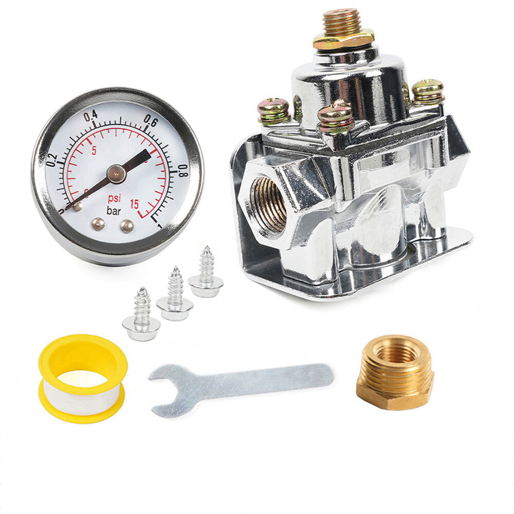 Low Fuel Pressure Regulator For Holley Quick Fuel Carburetor Carb 1-4 PSI 12-804