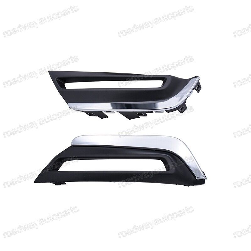 Pair Front Fog Light Cover Bezel Chrome Trim for Honda CR-V EU Version 2019-2020