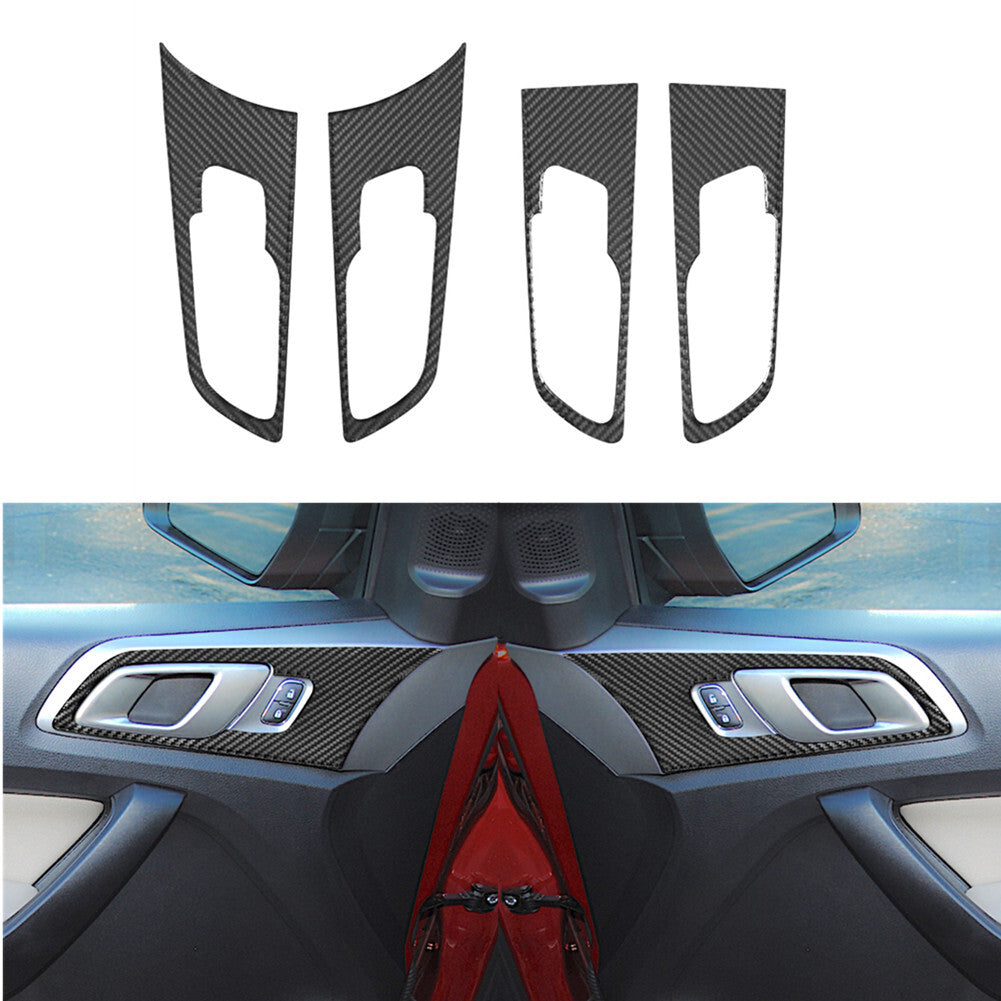 Carbon Fiber Interior Full Sets Cover Trim Kit for Ford Ranger 2019-2022