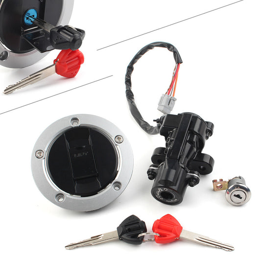 Fit for Suzuki GSXR 750 1000 2003-16 Fuel Gas Cap Ignition Switch for Seat Lock Keys UK
