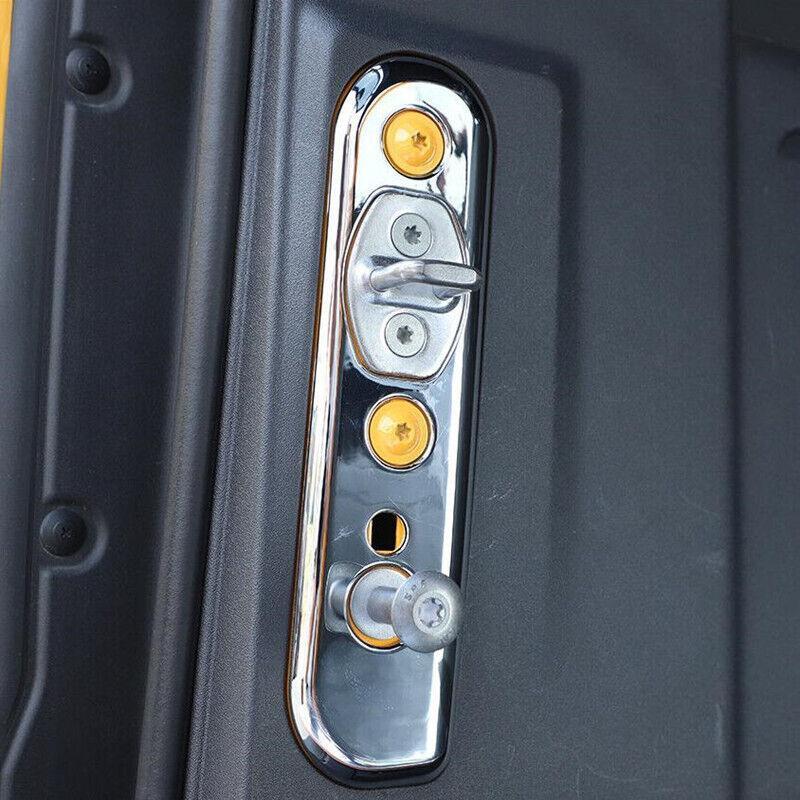 for Ford Bronco 2021-23 Chrome Rear Tailgate Lock Buckle Panel Cover Accessories