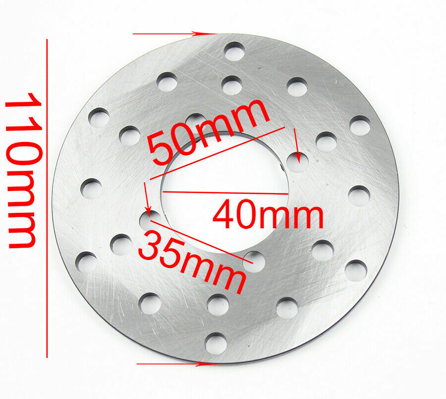 110MM Steel Front Disc Brake Rotor for 50CC-125CC ATV Quad Taotao NST Sunl