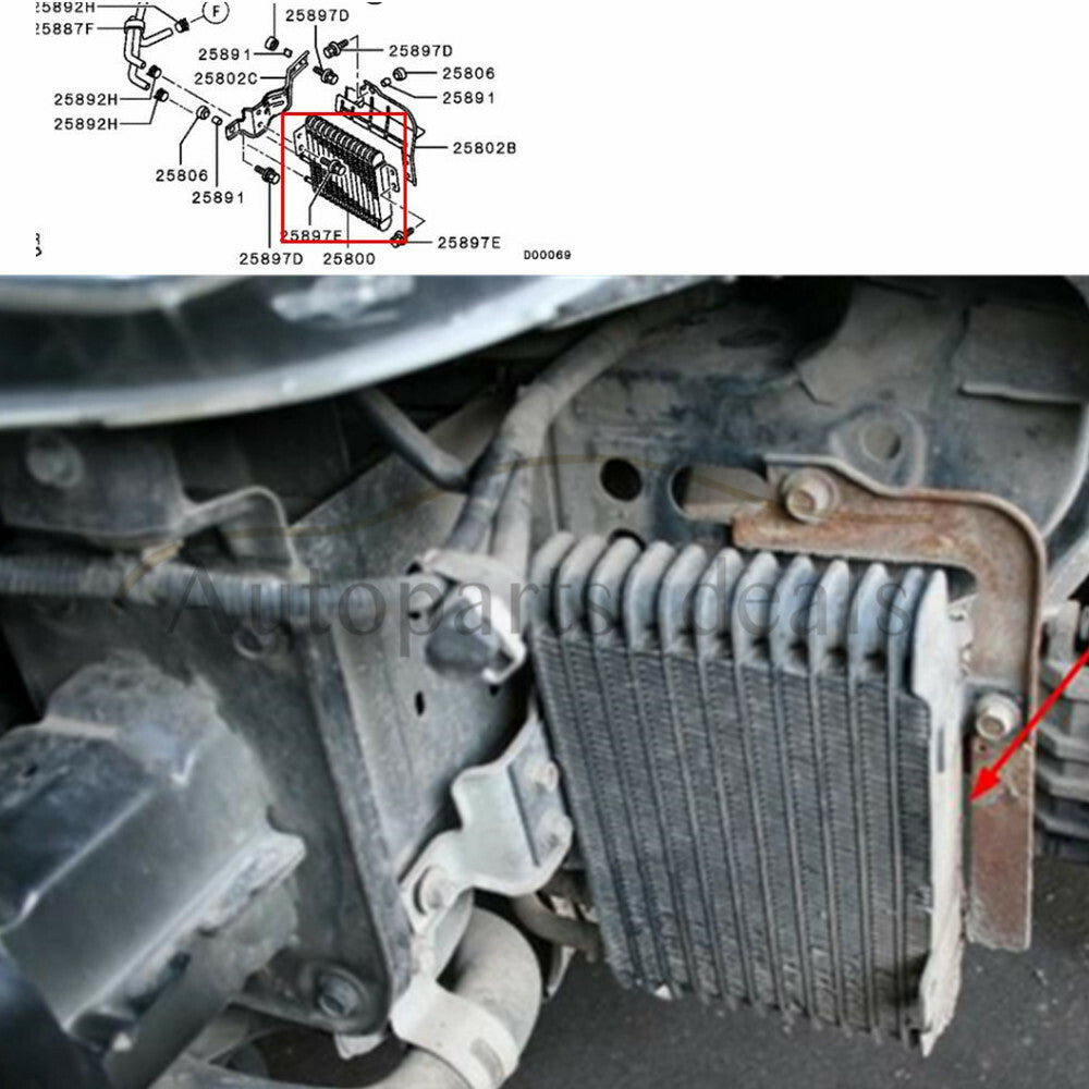 2920A128 NEW Oil Cooler Gear Box Radiator for Mitsubishi Outlander 6B31 3.0L-V6