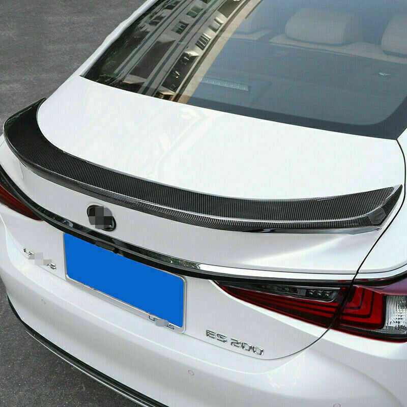 for Lexus ES350/300H 2019-2022 Carbon Fiber ABS Rear Spoiler Trunk Lip Wing Trim