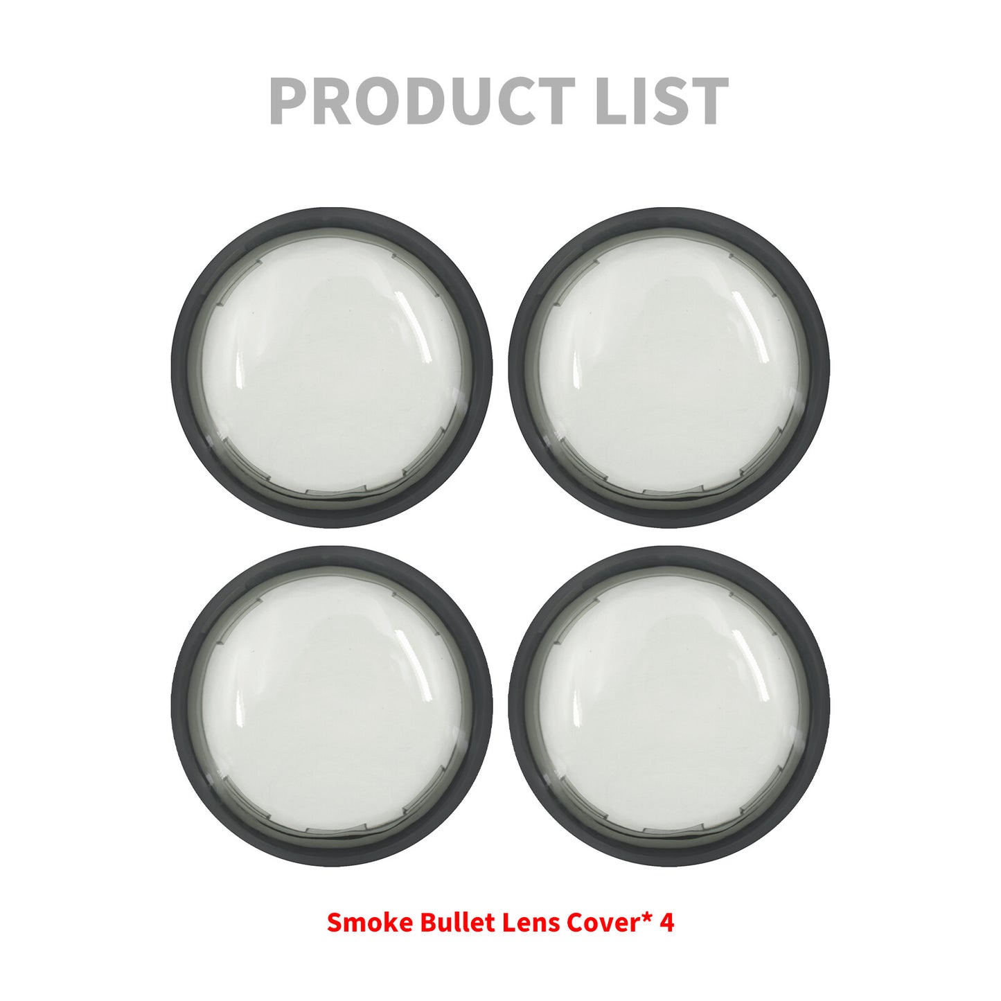 4x Turn Signal Light Smoke Lens Bullet Style Covers for Harley Glide Sportster