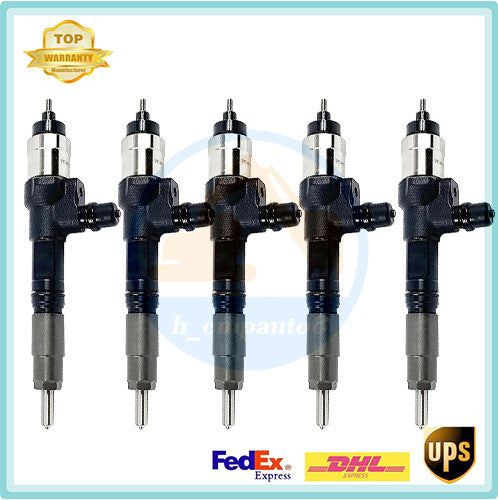5x Fuel Injector 095000-9690 1J500-53051 Diesel for Kubota V3800 V3800T Engine