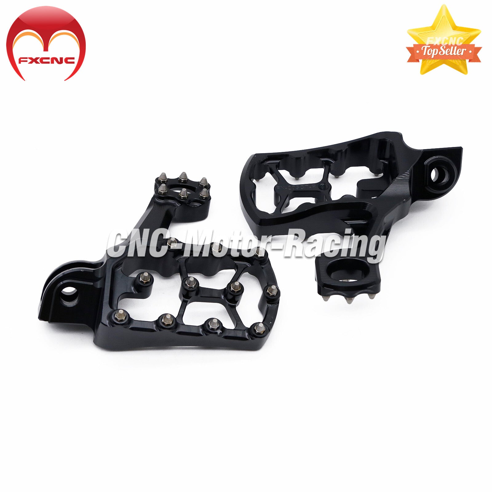 Suitable for KTM 200-530XC-W/XCF-W 2006-2016 CNC extended foot spikes and footrests (aluminum).