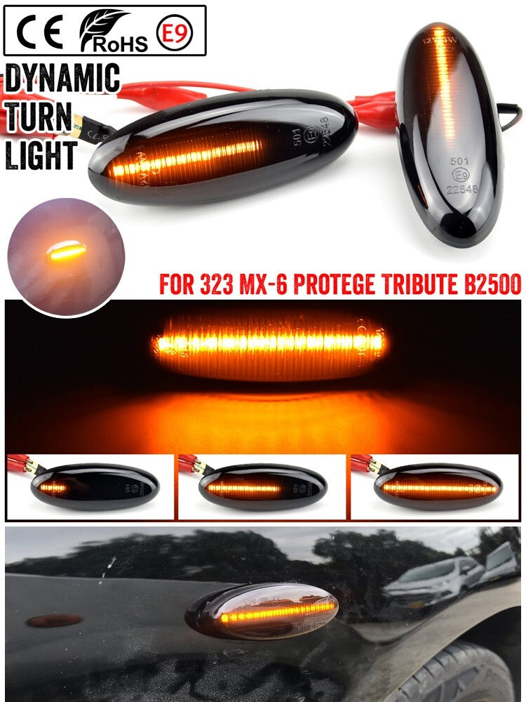 Dynamic Side Marker Turn Light for Mazda 323 Ranger Astina/Lantis Tribute MX-6