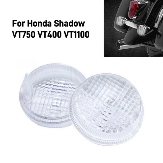 2Pcs Clear Turn Signal Light Lens Cover Cap for Honda Shadow VT750 VT400 VT1100