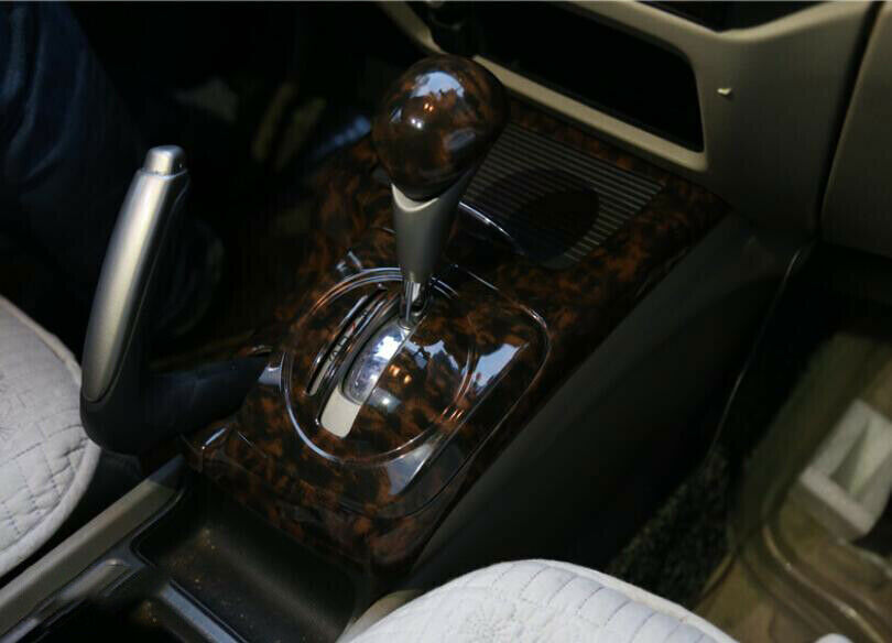 Gear Shift Knob Head Cover Trim 1 Fit for Honda for Civic 8th 2006-11 Wood Grain