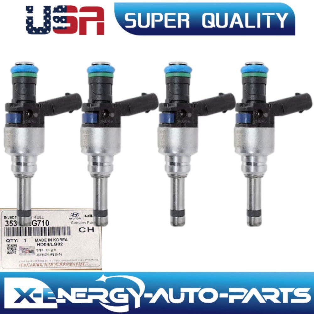 4x 35310-2G710 Fuel Injector Set for 2011-2014 for Hyundai Sonata for KIA OPTIMA 2.4L