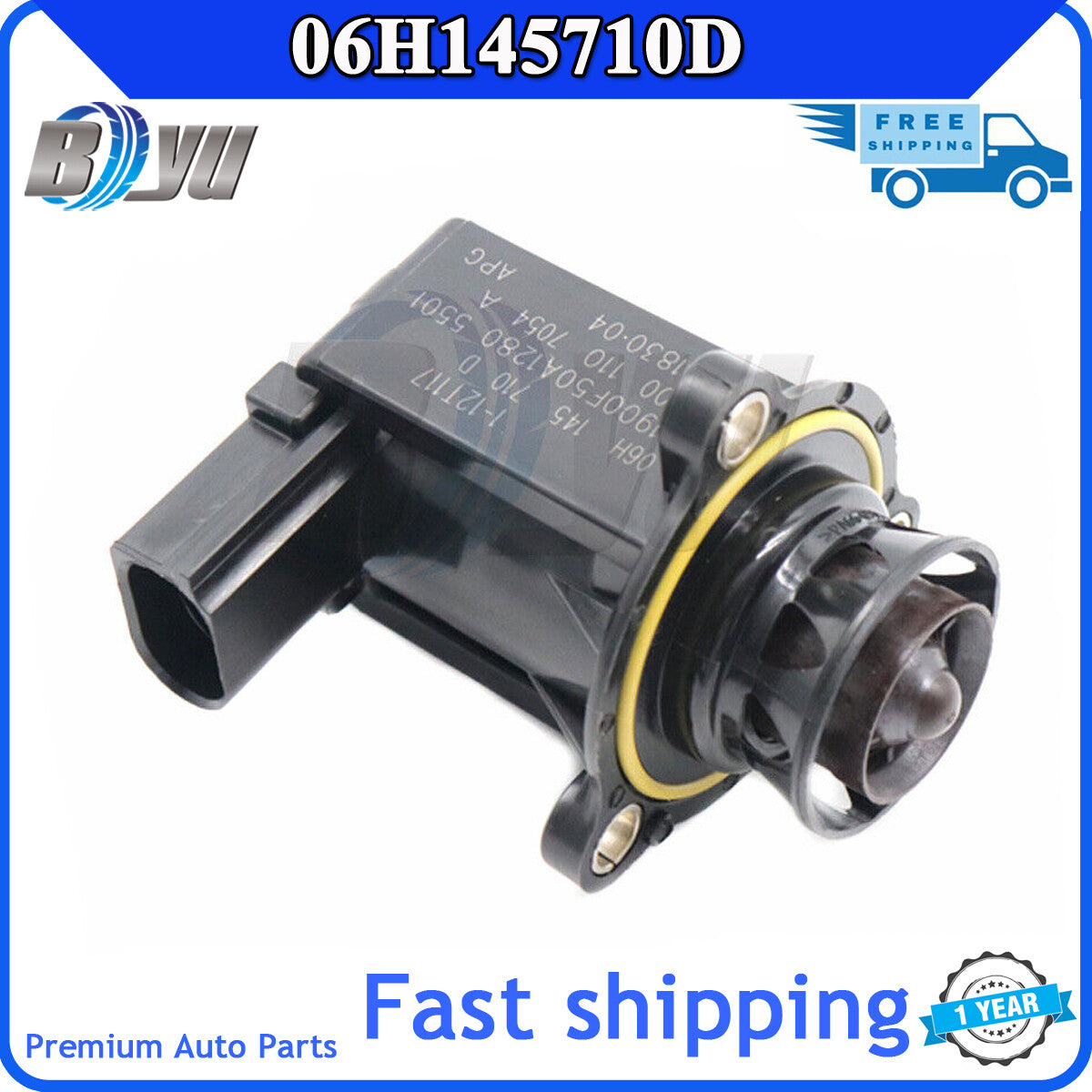 Turbocharger splitter shut-off bypass valve for Audi for VW 2.0T FSI TSI 06H145710D