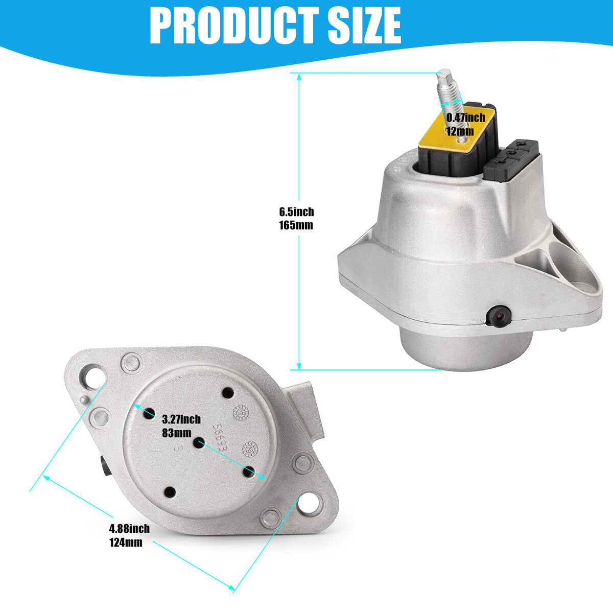 Engine Motor Mount Front Right 23255009 for 13-19 for Cadillac ATS CTS 2.0L 23274000