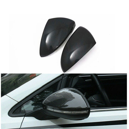 for Kia Forte K3 2019-2021 Carbon Fiber Exterior Rear View Mirror Cover Cap Trim