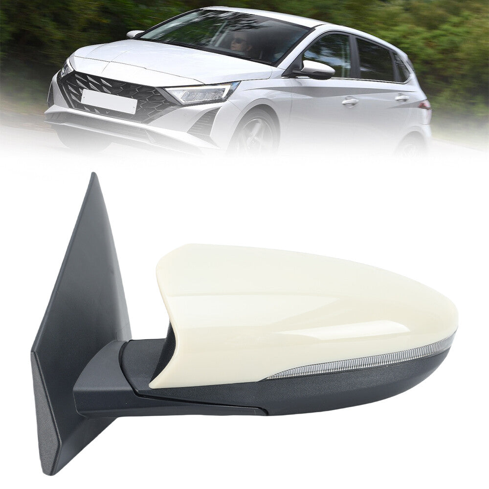 for Hyundai I20 MK3 BC BI 2020-2024 Wing Mirror Rear View Mirror Left White 5 Wire