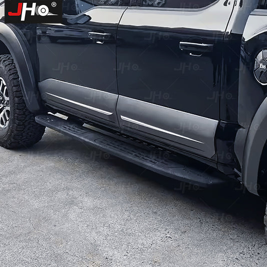 Black Side Door Body Guard Molding Cover Trim Fit for Ford F150 2022-2024