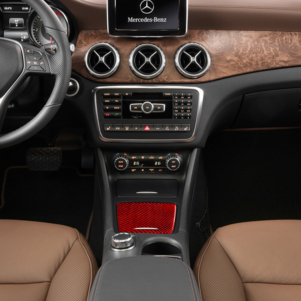 Red Center Storage Trim for Mercedes-Benz CLA 2014-2018/GLA 2015-2018