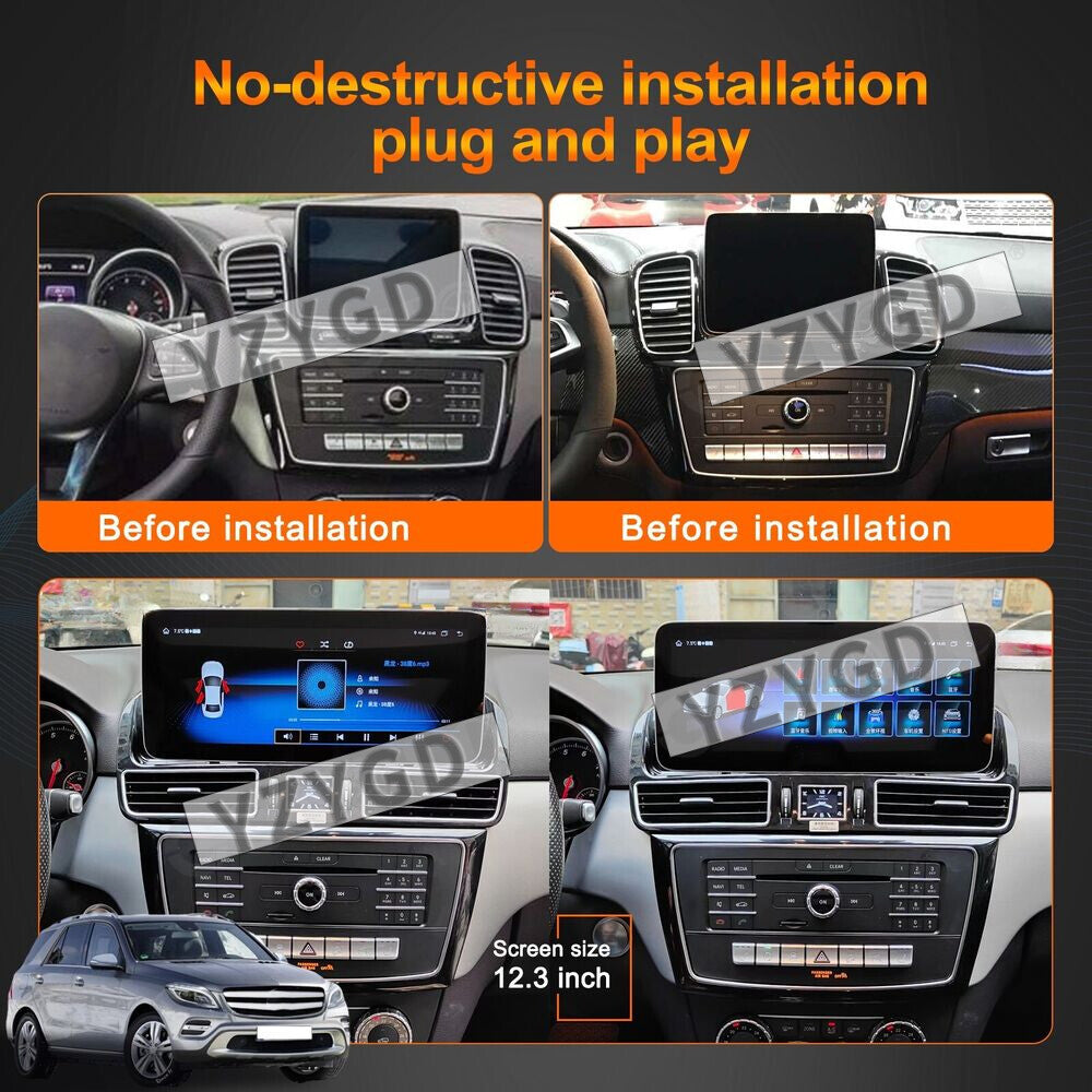 Android Car Radio 2Din Stereo for Mercedes for Benz ML GL GLE GLS 2012-2019 Receiver