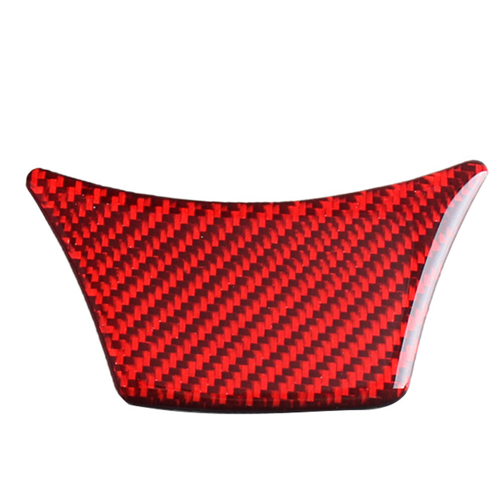 Red carbon fiber steering wheel chin trim for BMW 5 Series F10 F18 2011-2017 type A