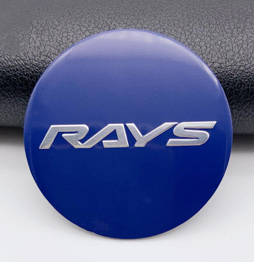 Light Blue Wheel Center Sticker 4-Piece 45mm Wheel Hub Sticker Rim Sticker