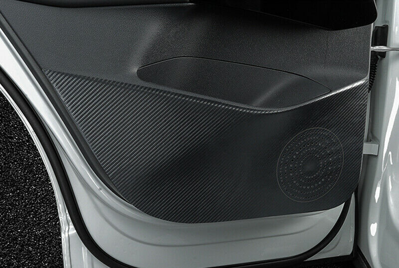 for VW ID.4 2021-2023 Carbon Fiber Leather Inner Door Anti-Kick Panel Cover trim
