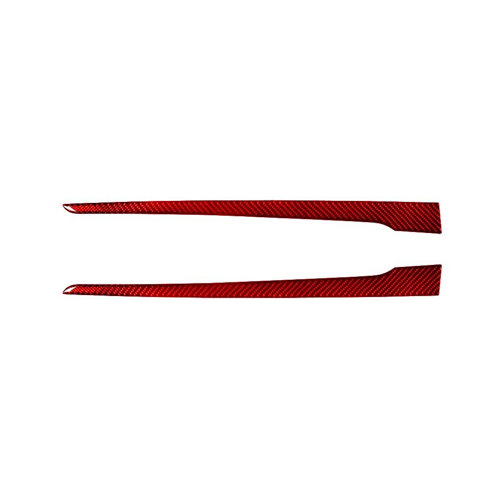 Red Rear Door Interior Trim Strip Cover Carbon Fiber for Chevy Impala 2014-2020