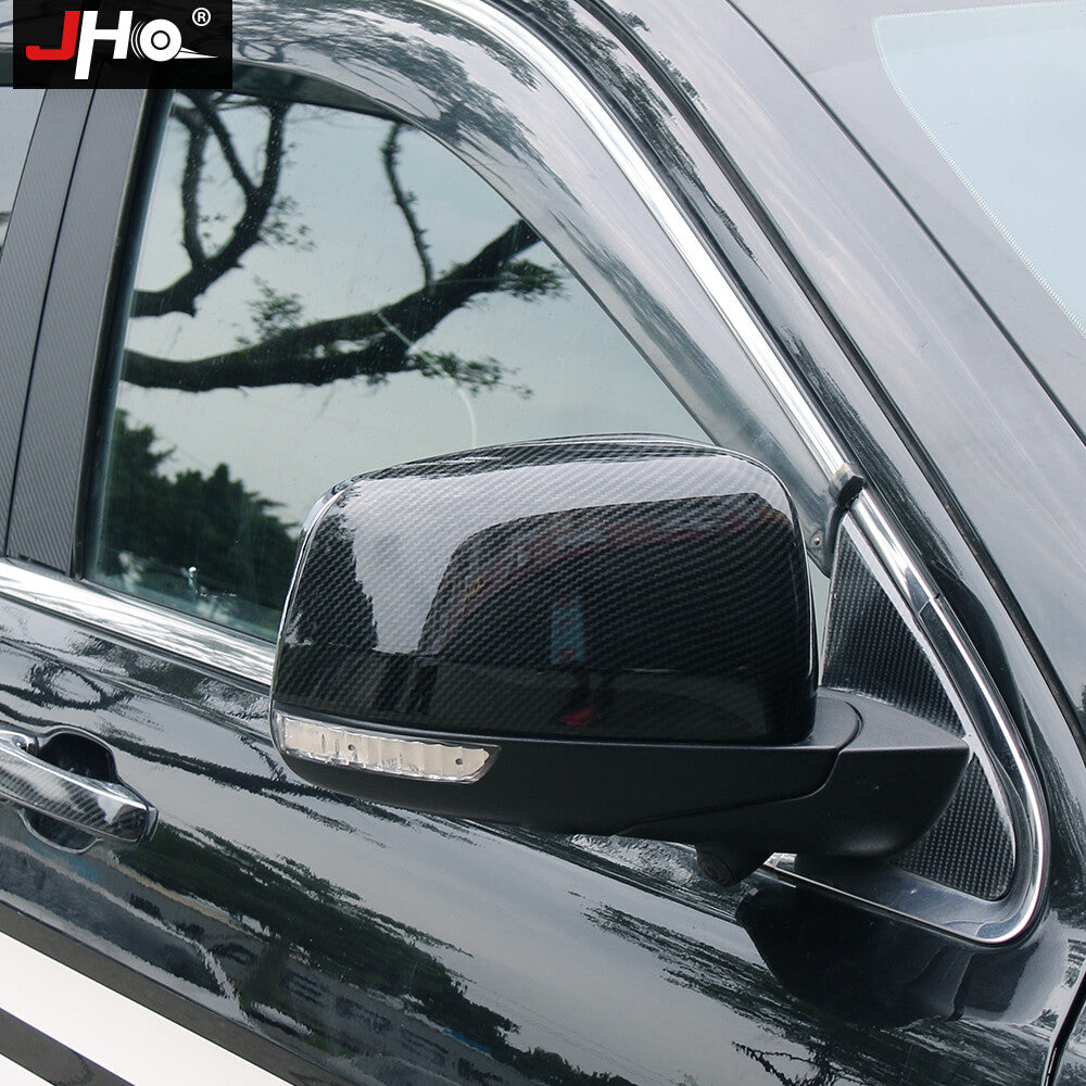 Carbon Fiber ABS Rear View Mirror Cover Trim for Jeep Grand Cherokee 2011-2020