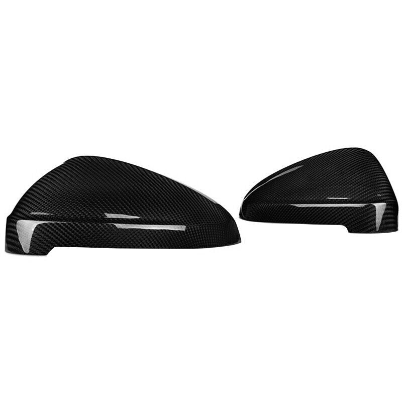 Pair Real Carbon Fiber Side Mirror Cover Cap for Audi for A4 RS4 B9 for A5 S5 RS5 17-20