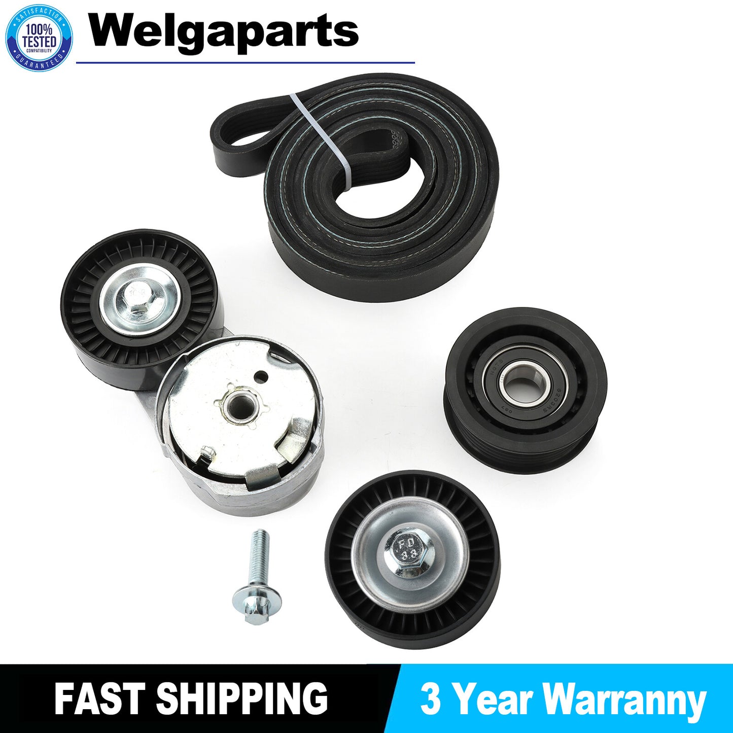 39282 Drive Belt Tensioner  Idler Pulley Kit for Chrysler for Dodge for Jeep for Ram 3.6L