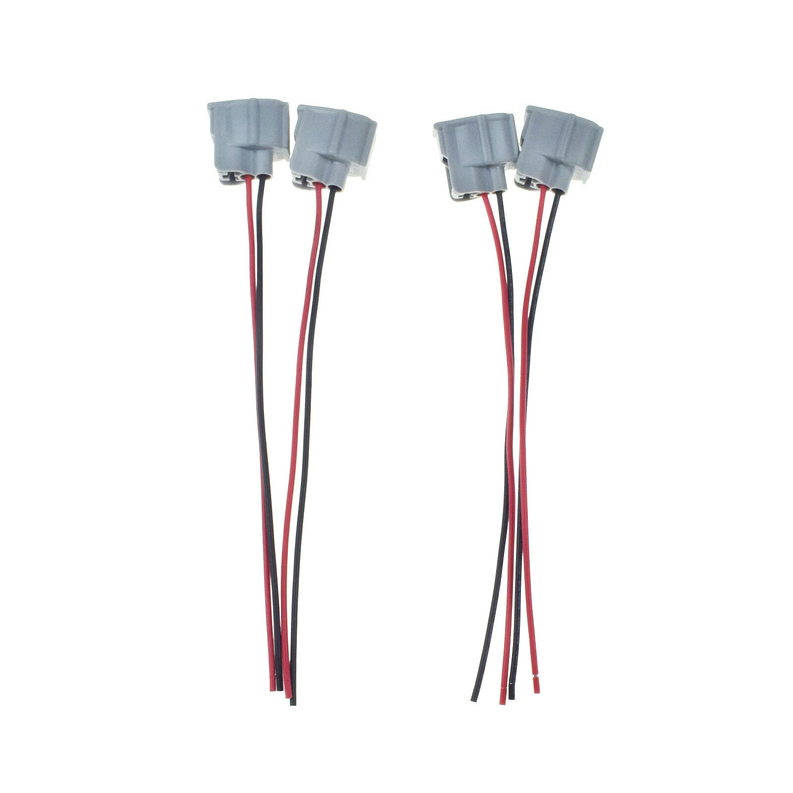 4-Piece Female Fuel Injector Connector Electrical Plug Wiring Harness for Toyota for Lexus