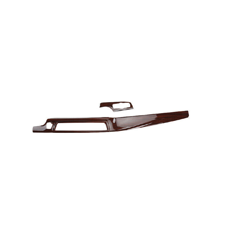 for BMW 5 Series 2011-16 Red Wood Grain Central Console Instrument Strip Trim 2P