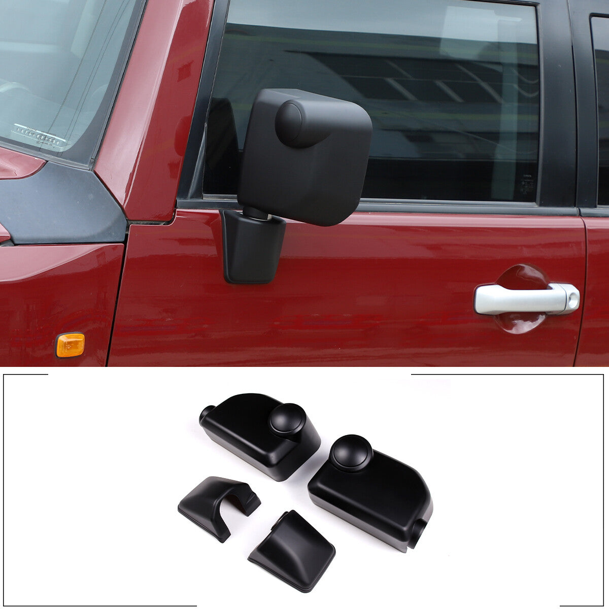 Black aluminum alloy center phone holder for Toyota FJ Curiser 2007 - 2021