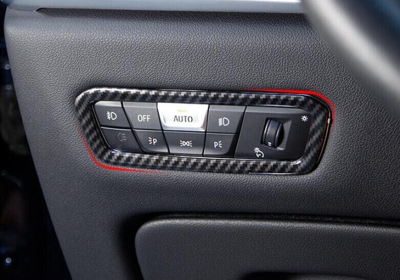 for BMW X7 G07 2019-2023 Carbon Fiber Style Function Control Button Frame Trim