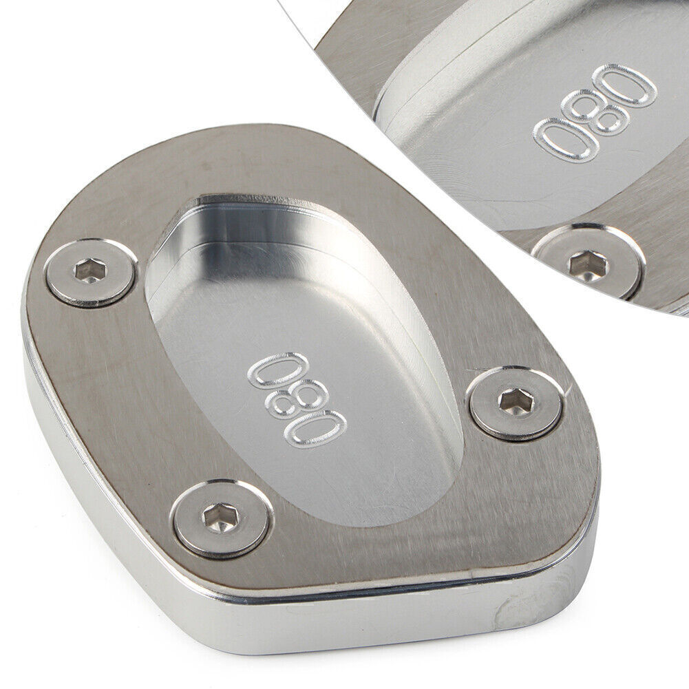 Silver Side Stand Extension Kickstand Enlarger Plate for Speed Twin 1200 2019-21