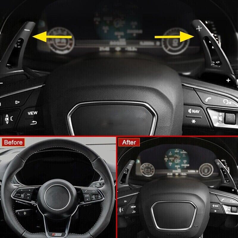 for Audi A3 for A4 B9 SQ2 Q3 Q5 Q7 steering wheel paddle shifter extension accessories