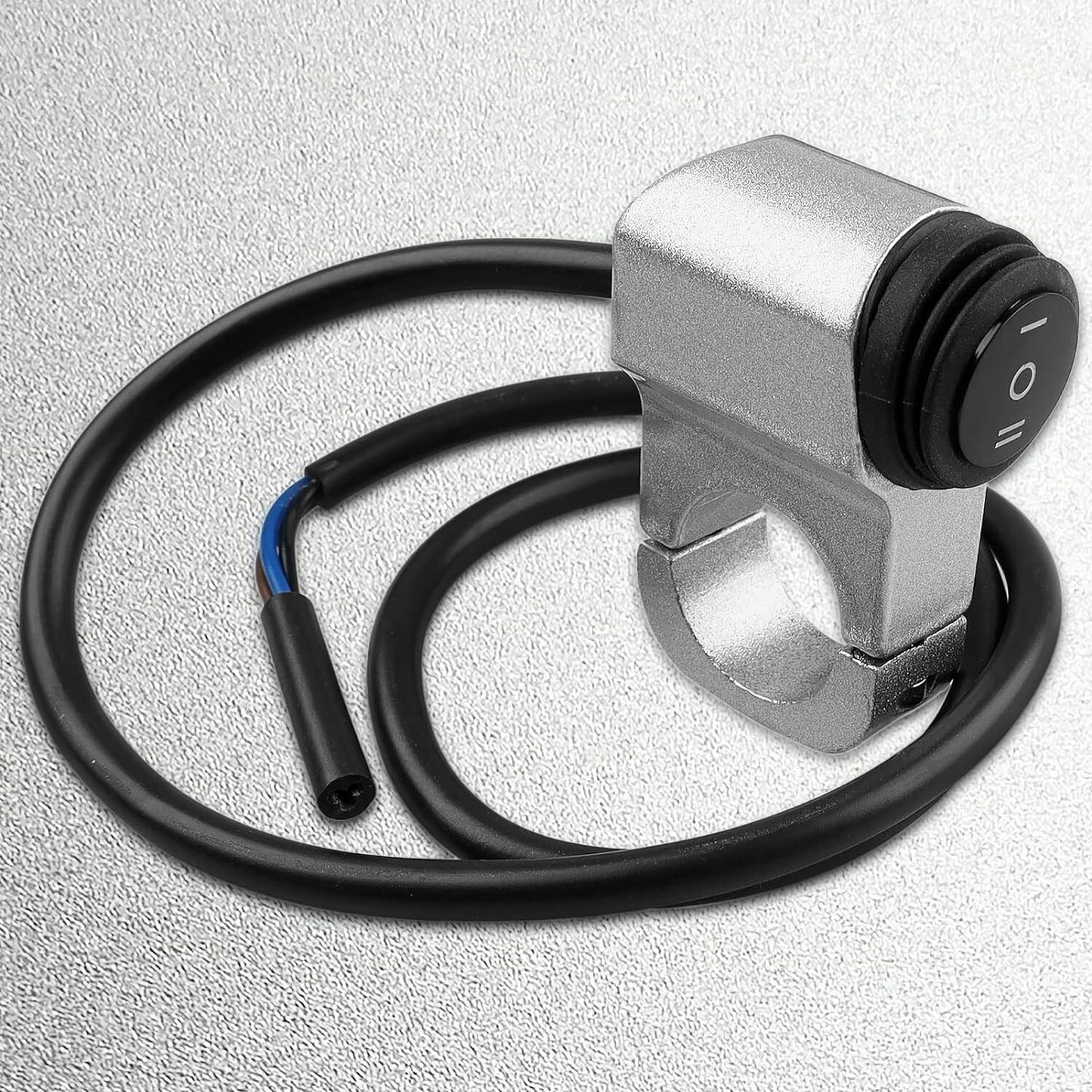 12V Motorcycle ATV Handlebar Headlight Switch,7/8 22-23mm On-Off-On Control CNC