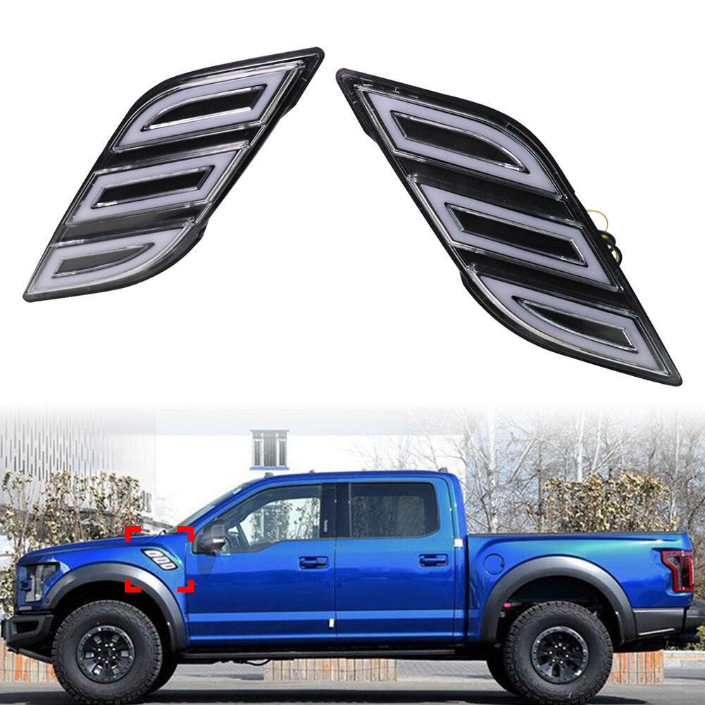 Two LED Daytime Running Lights (DRLs) for the 2018 for Ford F-150