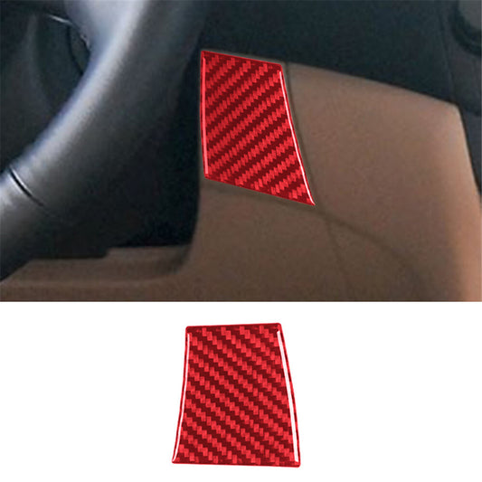 Red Carbon Fiber Steering Wheel Right Side Cover for Honda Accord Sedan 2003-07