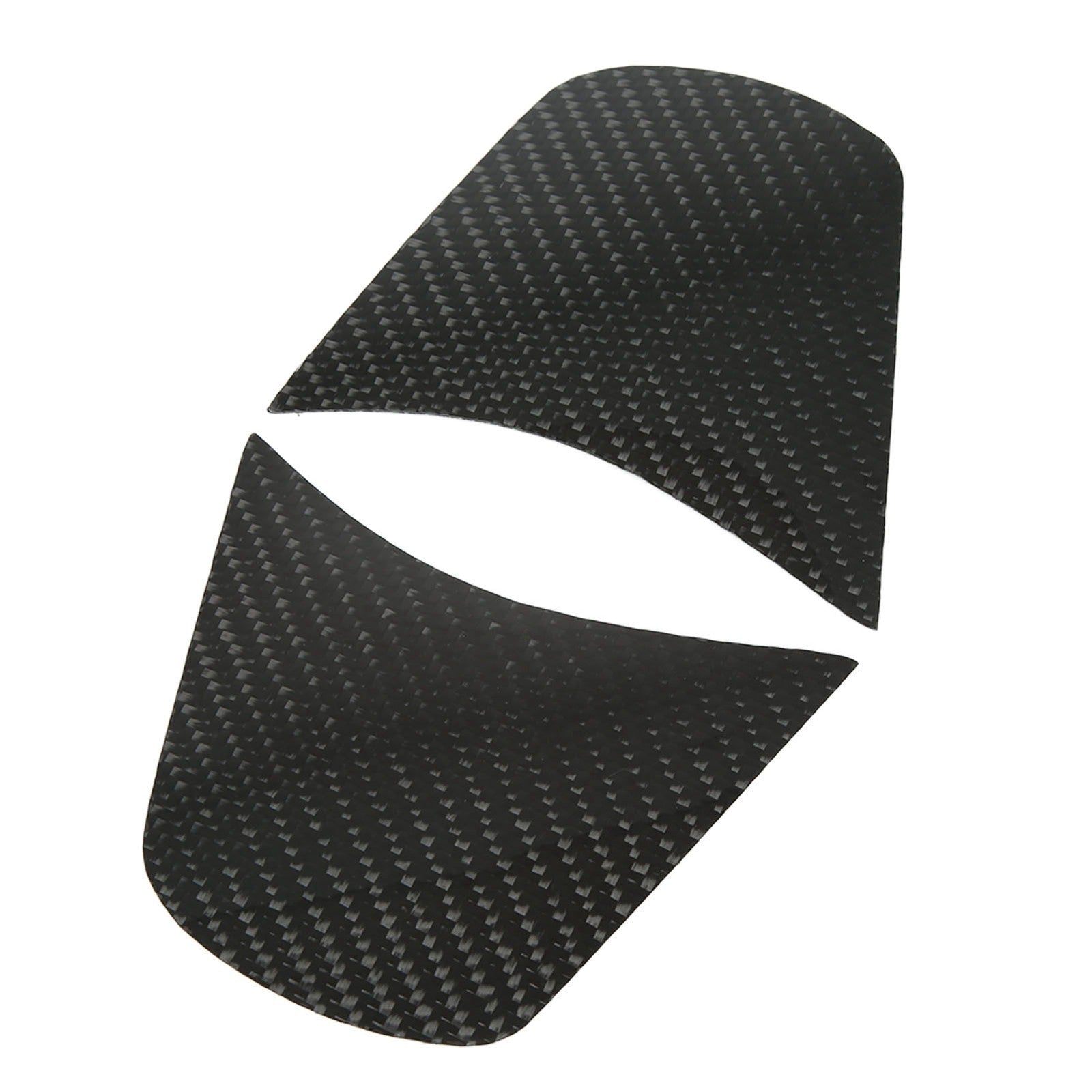 2pcs Interior Door Handle Bowl Cover Left Right Carbon Fiber Inner Door
