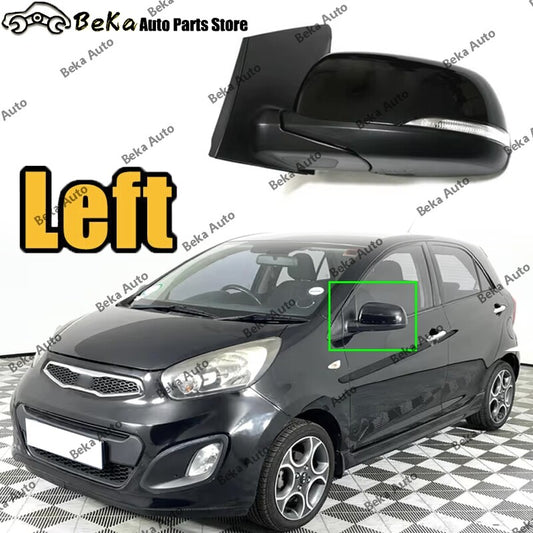 Left for Kia Picanto 2012 2013 2014 2015 2016 Rearview Mirror Assembly (8-pin)