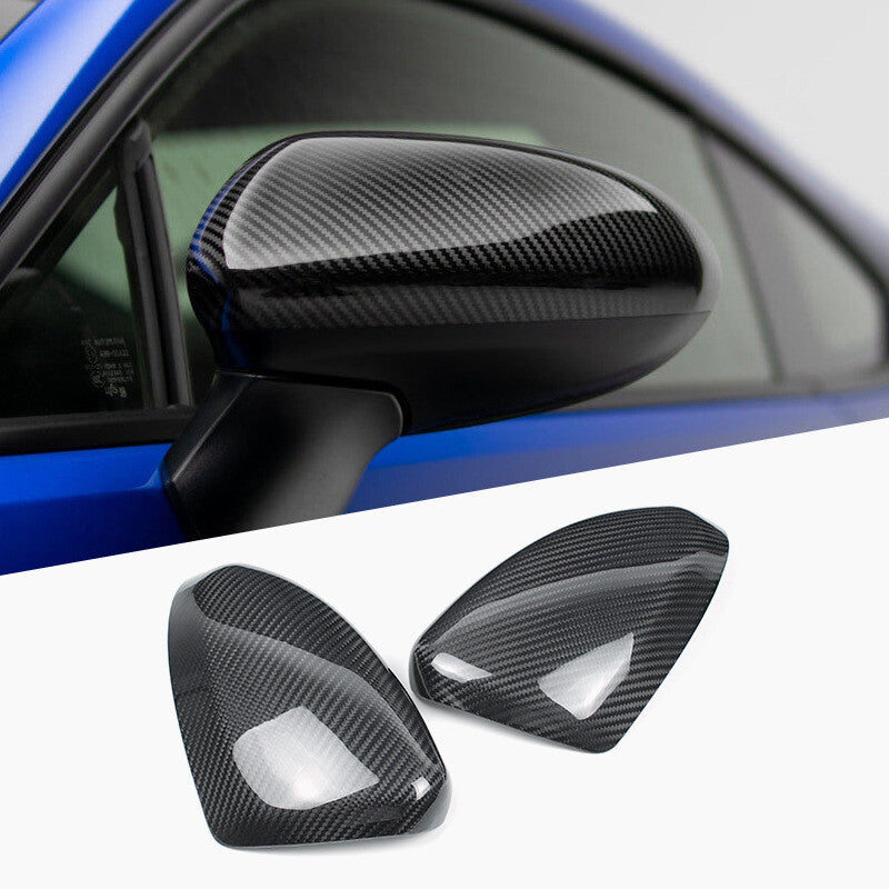 Genuine carbon fiber decorative protective cover for car rearview mirrors, suitable for Subaru BRZ 22-23