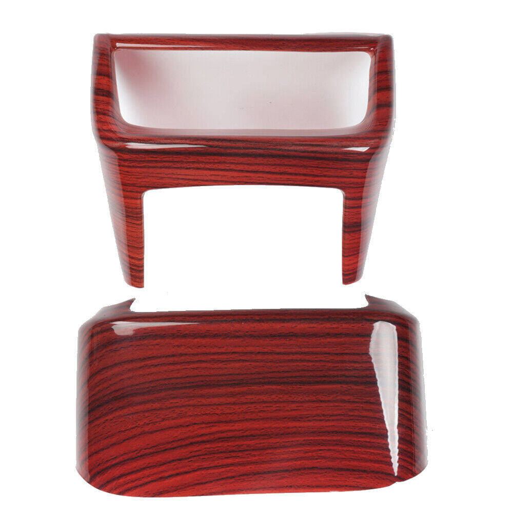 Rear Air Outlet Vent Frame Trim Interior 2PCS Fit for Lexus for ES 2015-17 Red Wood