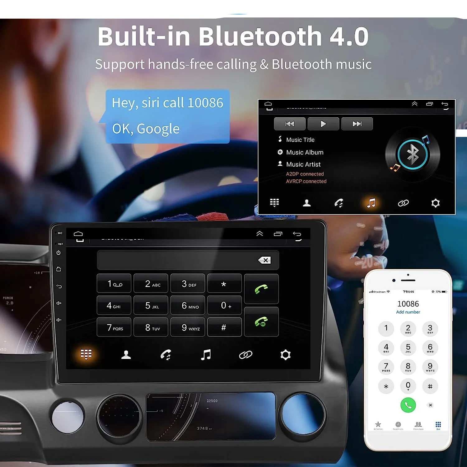 Android 13 Carplay Car GPS Stereo Radio Navi Suitable for Honda for Civic 2006-2011