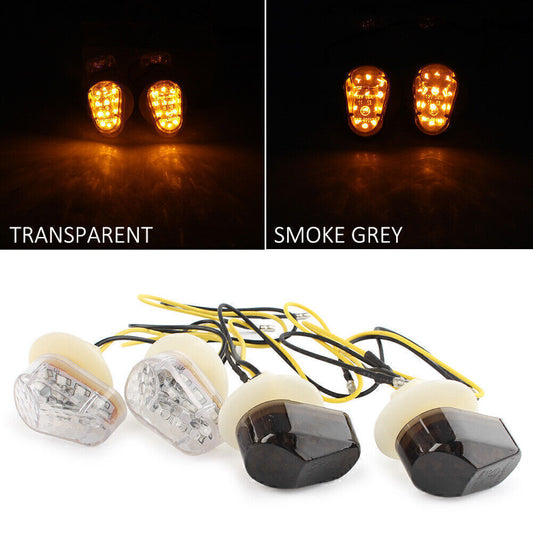 for Yamaha YZF-R1 R6 R6S LED Amber Turn Signal Side Marker Light Smoke Lens