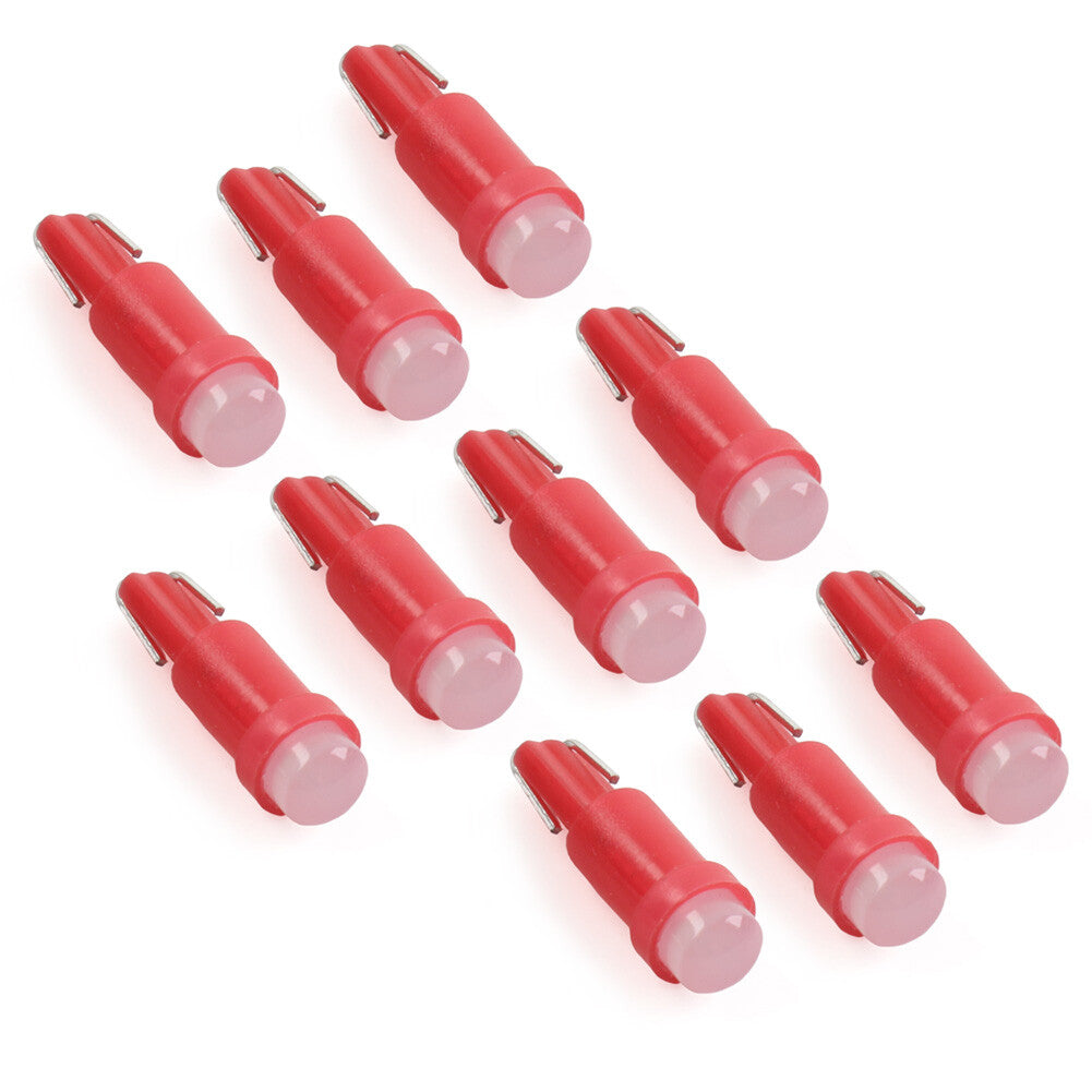 Instrument Bulb Indicator T5 1 SMD Light Dashboard Gauge Wedge Bulbs red