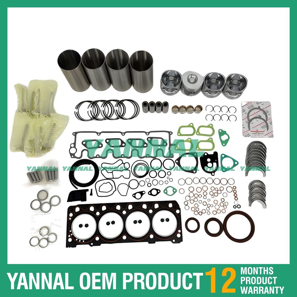 4-piece overhaul and rebuild kit with gaskets, bearings, and valves for Deutz TD2011L04 trains.