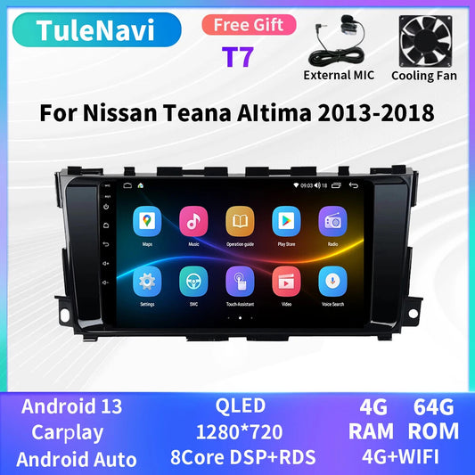 for Nissan Teana 3 for Altima 5 L33 2013-2018 Android Car Stereo Radio Player Screen